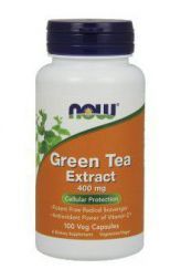 NOW Green Tea Extract 400 мг 60% (100 кап)