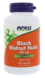 NOW Black Walnut Hulls 500 мг (100 кап)