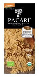 Органический живой шоколад Pacari Raw с макой 70% (50 г)