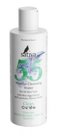 Мицелярная вода для очищения и снятия макияжа для всех типов кожи №55 (150 мл) SATIVА