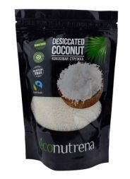 Кокосовая стружка органическая низкой жирности Econutrena (250 г)