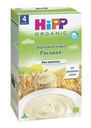 Каша Hipp зерновая органическая рисовая с 4 мес. (200 г)
